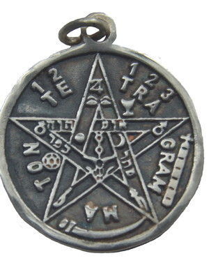 Pingente tetragrammaton de prata