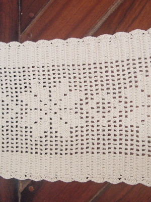 Passadeira de barbante croche