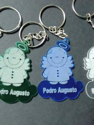 Kit chaveiro modelo anjinho acrílico