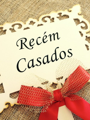 Placa de casamento personalizada dourada