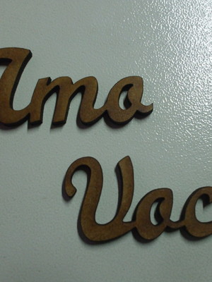 Aplique palavra mdf - amo você