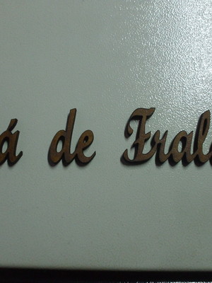Aplique palavra mdf - chá de fraldas