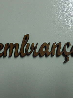 Aplique palavra mdf cru - lembranças