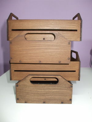 Mini caixotes mdf - vintage retrô
