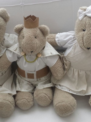 Família urso com 3 ursos