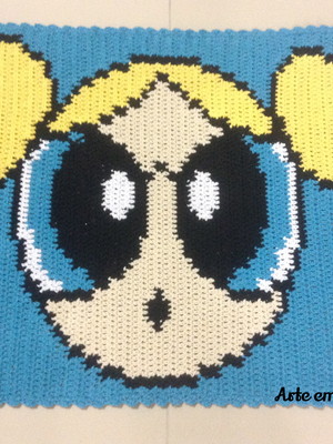 Tapete croche super poderosas lindinha