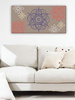 Quadro pintura em tela mand.fendi 100x50cm