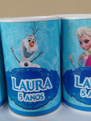 Cofrinho personalizado frozen