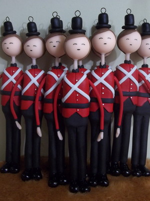 Soldadinhos de chumbo para decoração