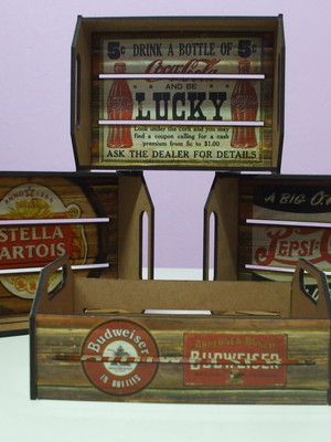 Caixote médio/grande mdf - vintage retrô