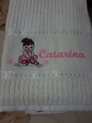 Toalha de lavabo bailarina 1