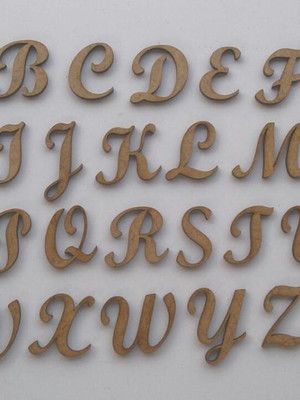 Mini letra em mdf
