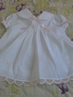 Vestido bordado renda renascença
