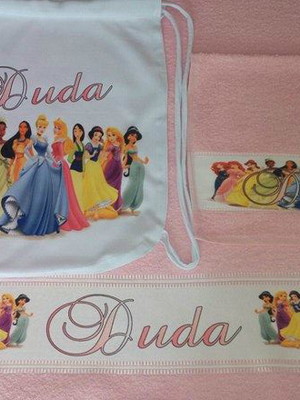 Kit banho personalizado princesas disney