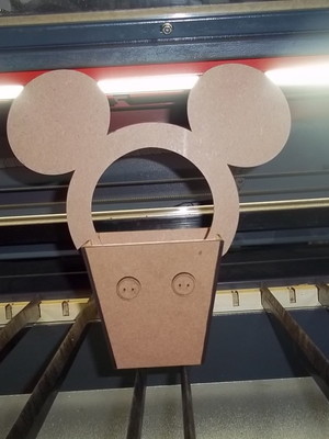 Kit com 5 cachepots do mickey em mdf 3mm