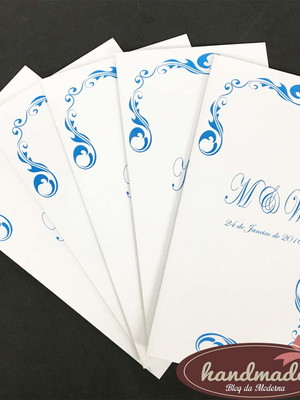 Menu personalizado - azul