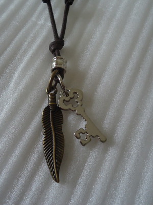 Colar masculino pena 632524