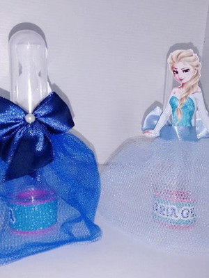 Tubete frozen com saia de tule