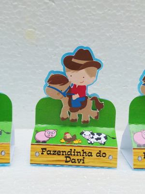 Caixa bis duplo - fazendinha