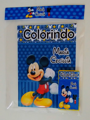 Kit colorir mickey azul