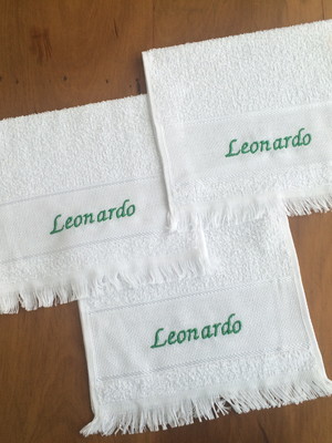 Toalha escolar personalizada lanche