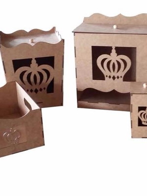 Kit bebê coroa 7 pçs desmontado