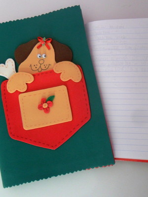 Capa personalizada para caderno