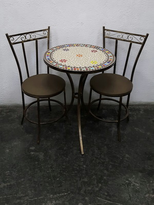 Conjunto mesa de mosaico código 113