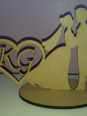 Topo de bolo mdf cru - 20cm