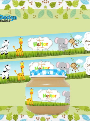 Rótulo para papinha safari