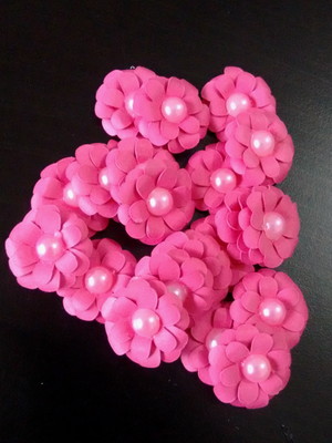 Flor de papel pct com 15 unidades