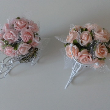 Bicicleta com mini rosas