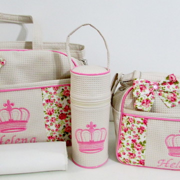 Bolsa e frasqueira com porta mamadeira