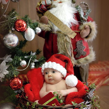 Gorro Noel Croche Natal Newborn Props - 2 anos