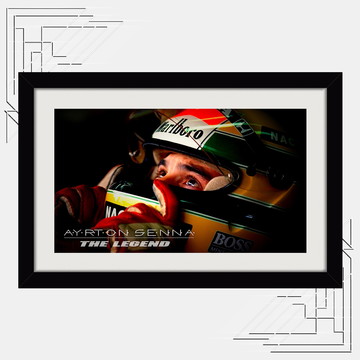 Quadro Ayrton Senna 65x45cm Formula 1 Decoracao p/ Sala K6