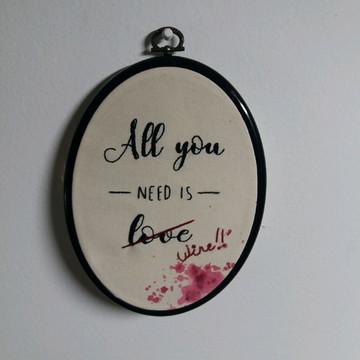 Quadro bastidor All You Need
