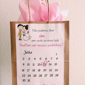 Sacola de papel Kraft