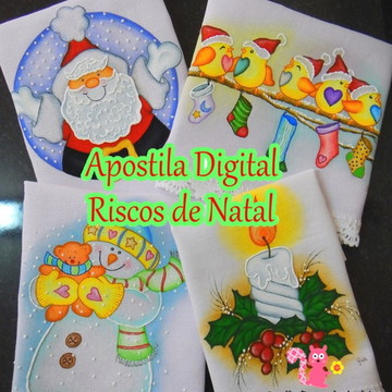 Pintura em Tecido com dicas e riscos: Pintura em tecido jogos de cozinha.