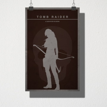 Quadro Pôster Filme Tomb Raider a Origem da Vida 60x90