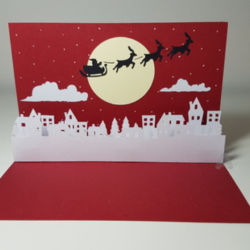 Cartão Pop up 3d Natal