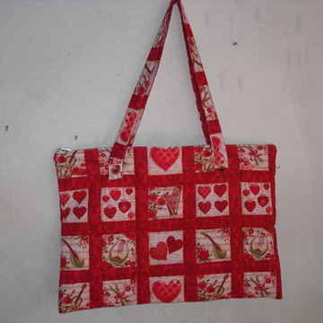 Bolsa em patchwork.