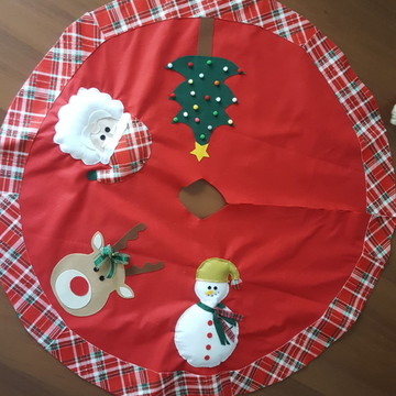 Tapete de Árvore de Natal em feltro