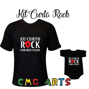 Tal pai tal filho - eu curto rock kit 2,unds.