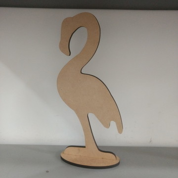 Flamingo em mdf com base