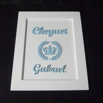 Quadro cenário aba interna retangular m