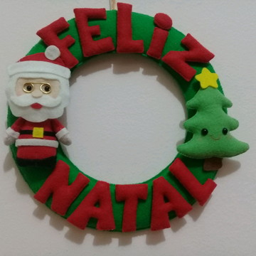 Guirlanda de Natal em feltro