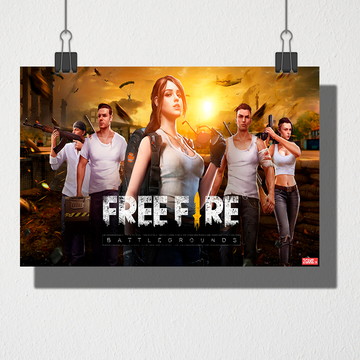 Poster a4 free fire