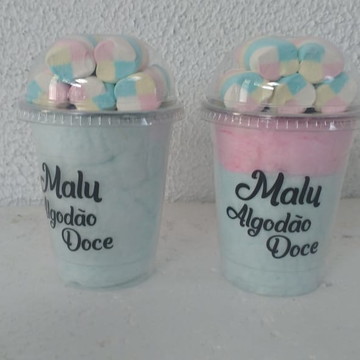 Algodão doce com marshmallow