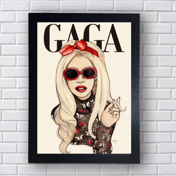 Quadro Decorativo Lady Gaga