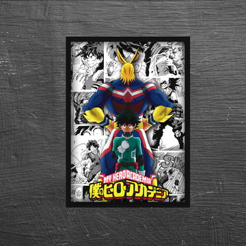 My Hero Academia - Season 4 Key Art 1 Poster Emoldurado, Quadro em